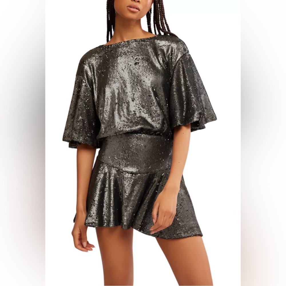 NWT Free People Manuka Sequin Mini Dress